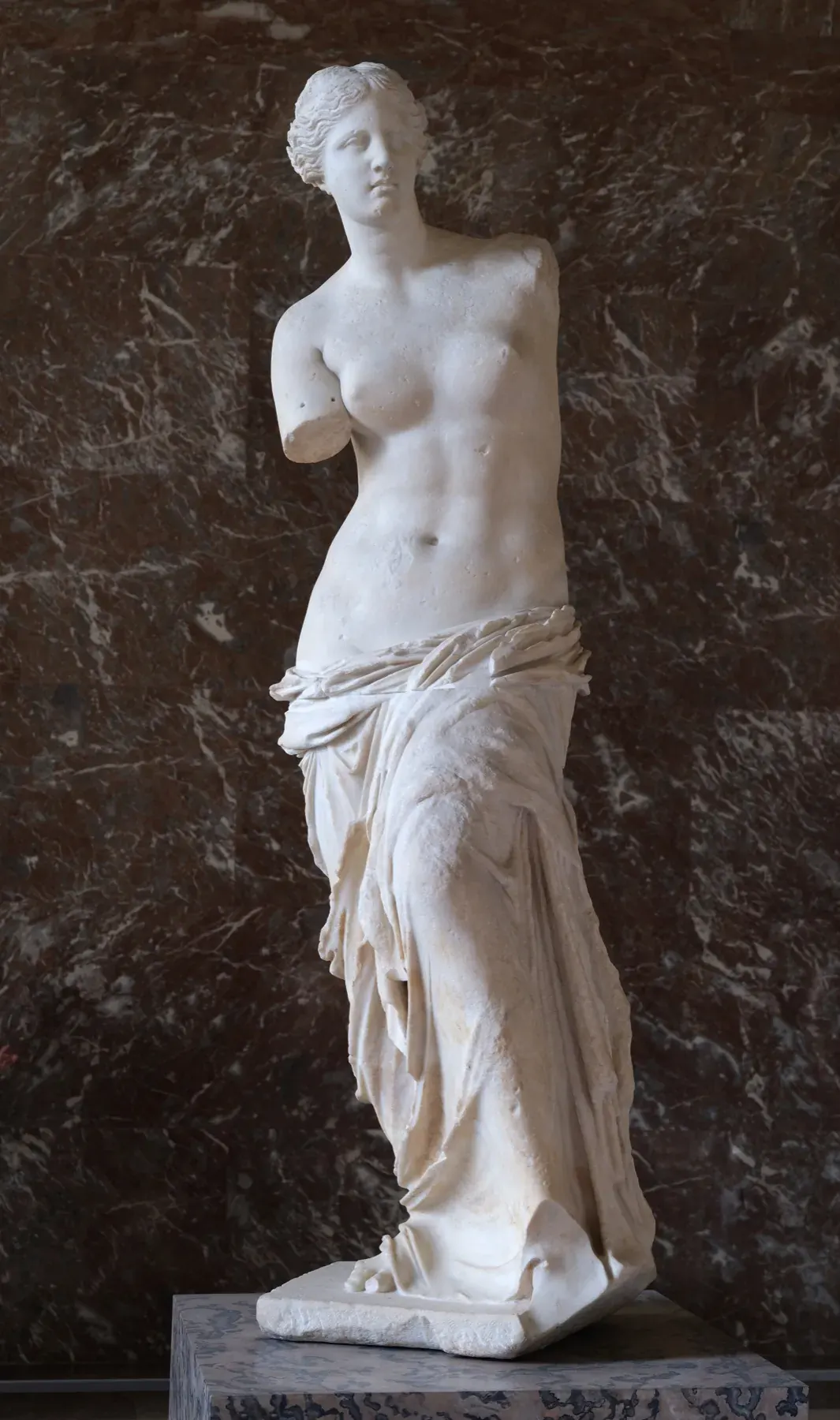 Marble statue known as the Venus de Milo