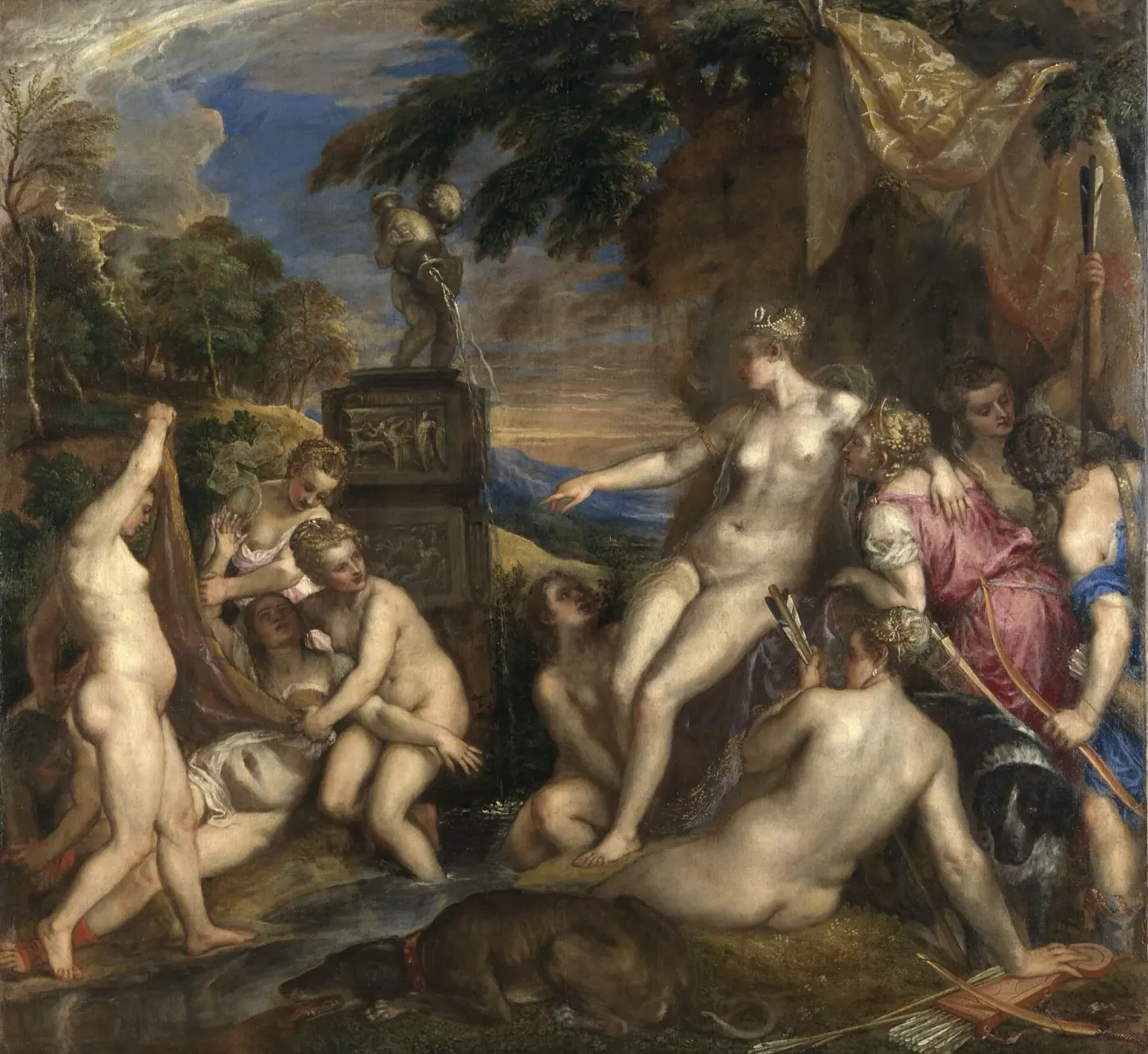 Titian painting Diana and Callisto