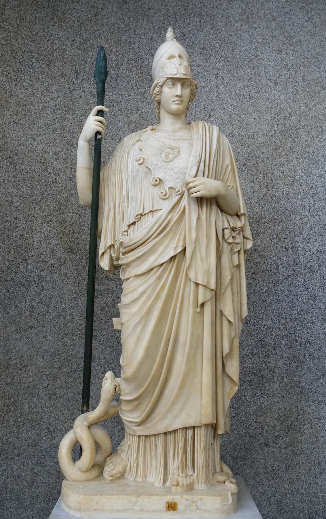 Marble statue of Athena of the Giustiniani type