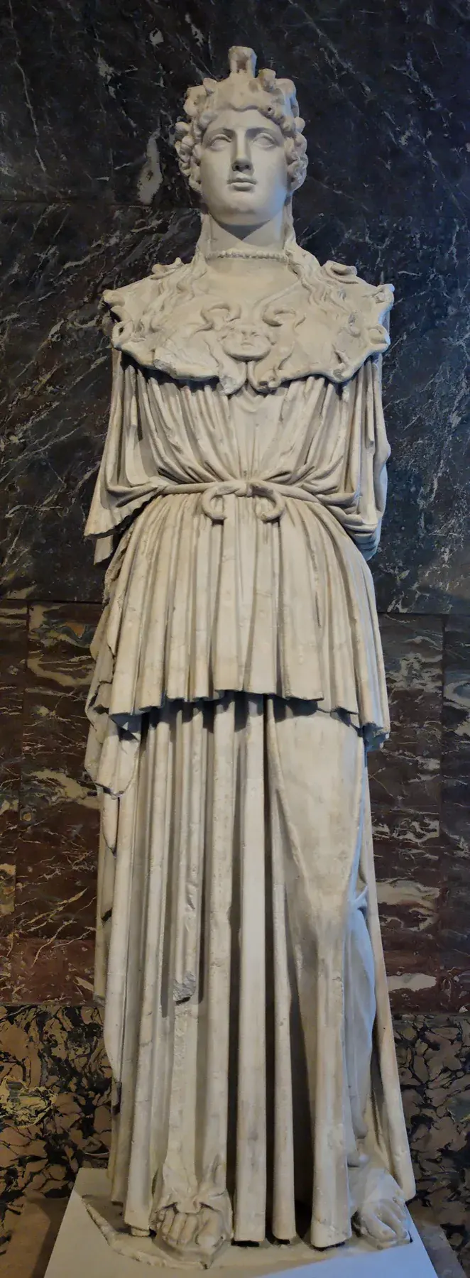 Marble Athena Parthenos type in the Louvre