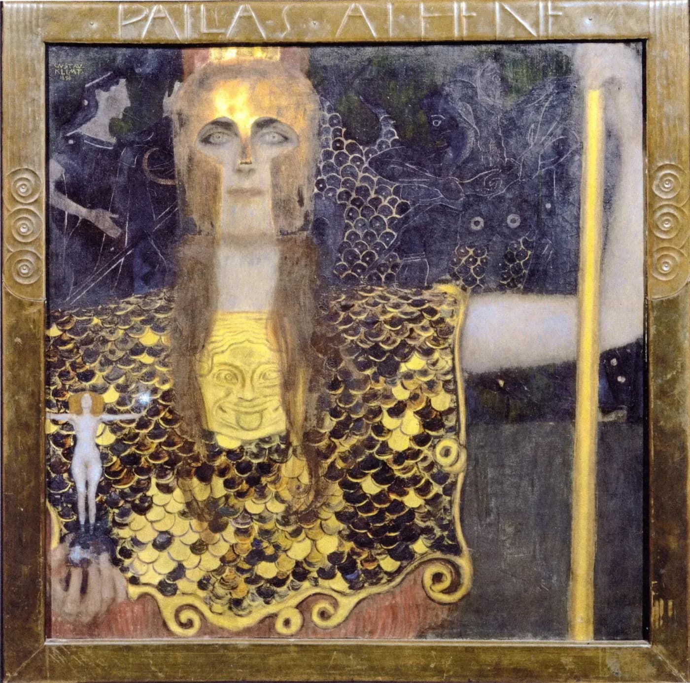 Gustav Klimt painting Pallas Athene