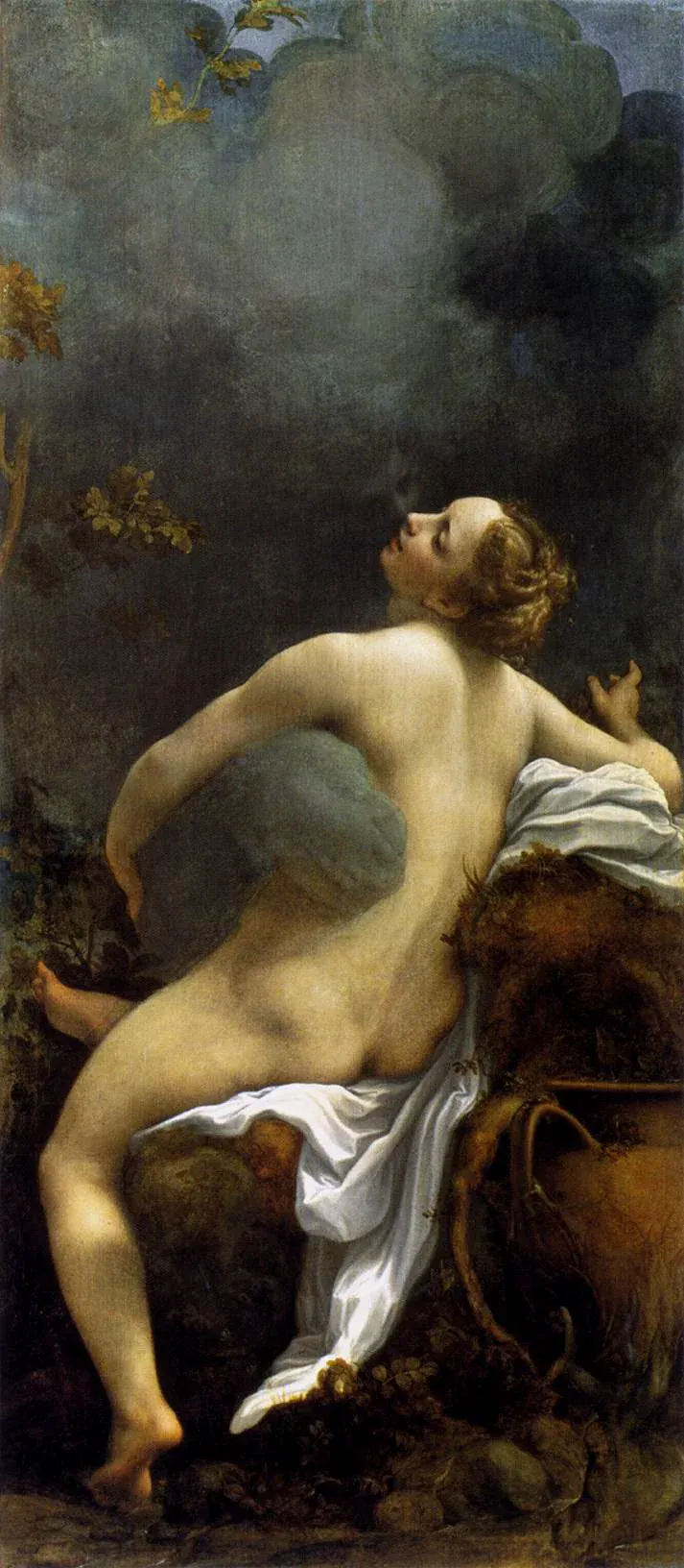 Correggio's painting Jupiter and Io, with Jupiter appearing as a cloud around Io