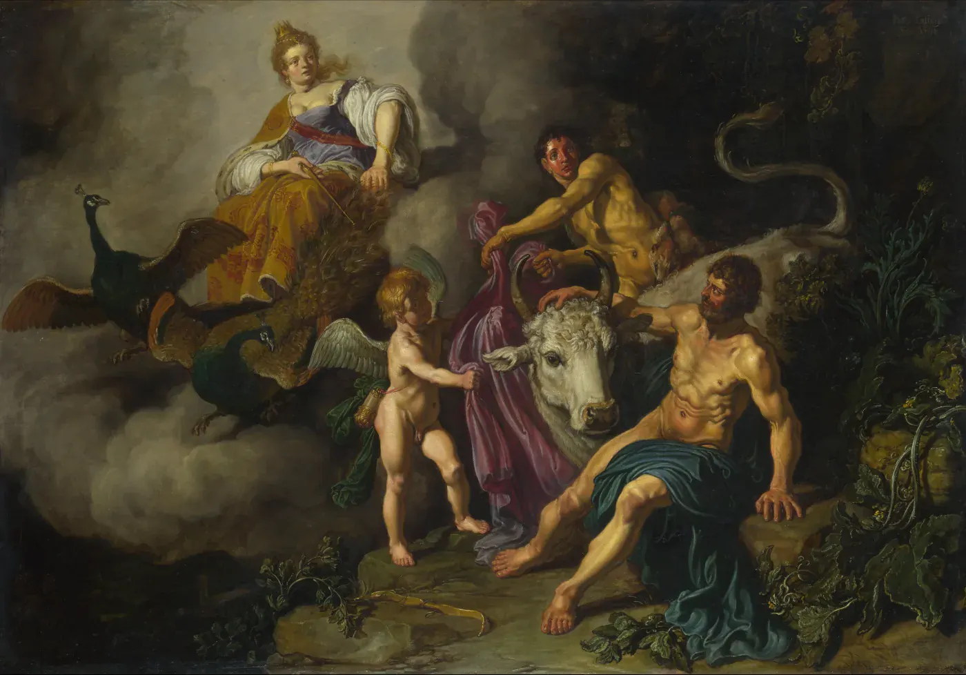 Pieter Lastman's painting of Juno discovering Jupiter with Io
