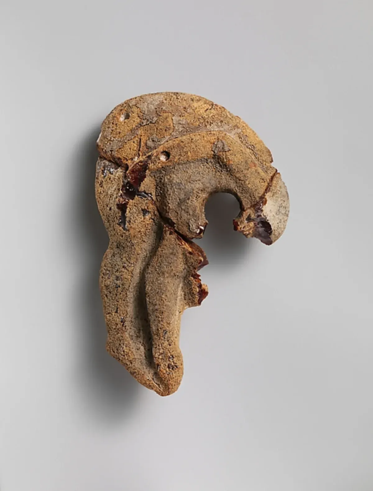Etruscan pendant of Ajax carrying the body of Achilles