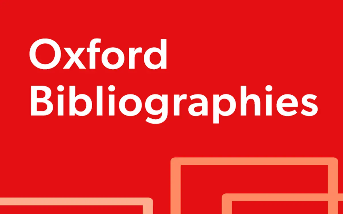 Official Oxford Bibliographies promotional cover