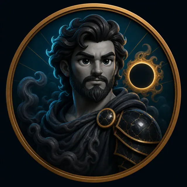 Illustrated portrait of Erebus